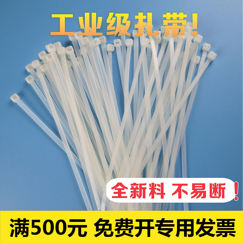 齐全国标自锁式扎带尼龙3*120mm线束固定塑料 4*200 8*300 5*250 基础建材 缎带/扎带 原图主图