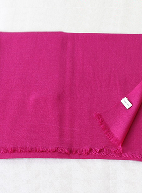 2025新款正品pashmina薄款女羊毛围巾披肩两用长丝巾纯色蝴蝶紫色