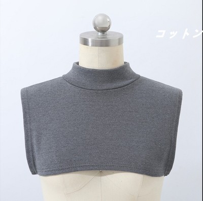 纯棉防男女套头围脖毛衣冬季高领