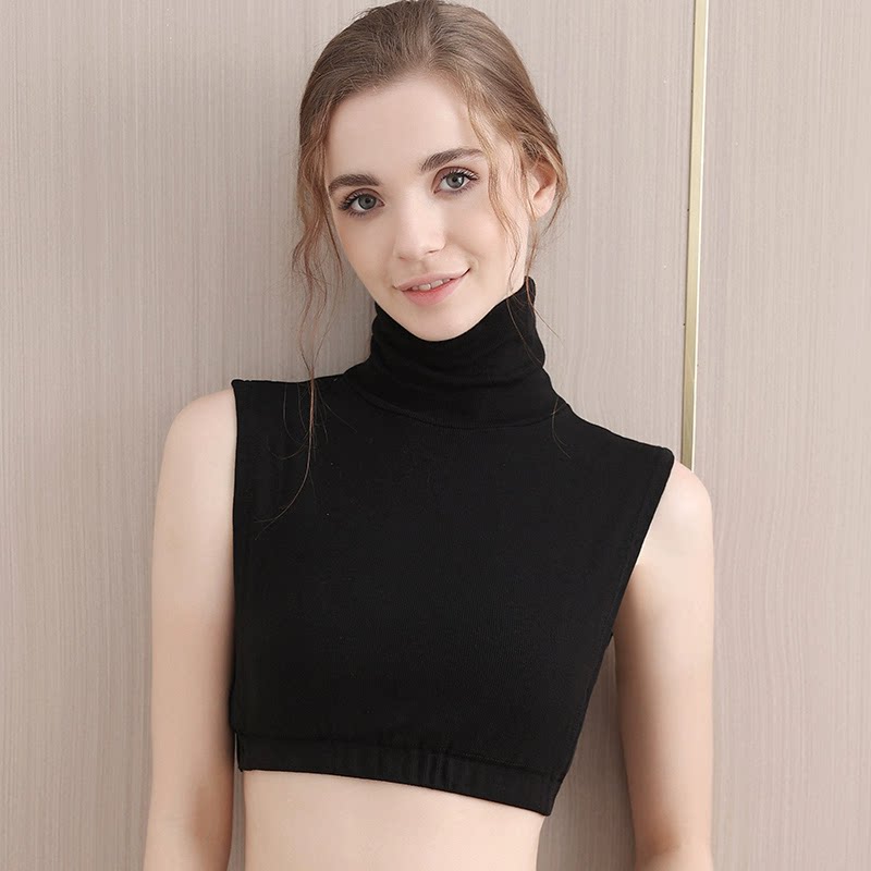 假领子女百搭假领高领2025春秋冬保暖配毛衣针织假领装饰衣领内搭