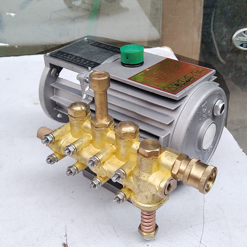 上海熊猫QL-380A高压清洗机泵头总成QL-280洗车机泵头高压泵铜块