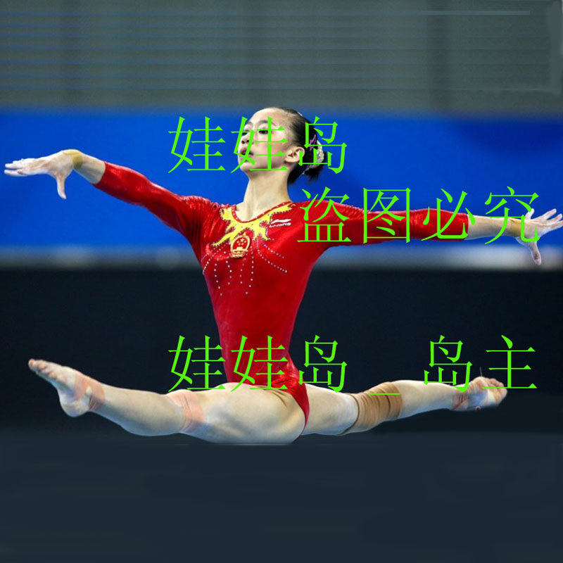 国家队体操服装有氧运动竞技健美操比赛服装艺考服装装印花健美操