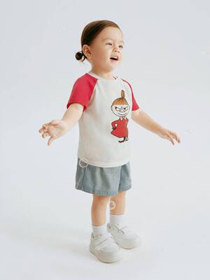 little moco童装2026年夏装新款幼童休闲时尚牛仔短裤 KBF2SOTY03