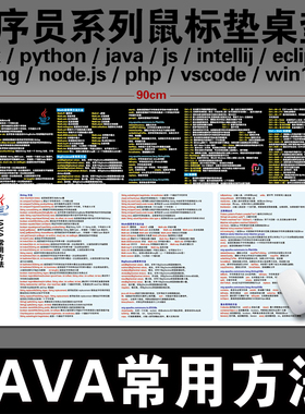 JAVA常用方法mysql函数intellij idea程序员桌垫超大鼠标垫长款