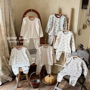 莱卡双层蚕丝儿童家居服套装 秋冬新款 MDJ5302 巴拿拿专属