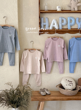 【巴拿拿专属】秋冬新款云柔羊绒保暖儿童家居服套装 MQJ5322