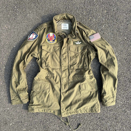 M65军迷飞行野战夹克 复古军旅风A-1H战斗中款外套
