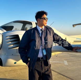 复古棉服棒球服双面三防杜邦 1普鲁士蓝飞行服夹克男女情侣