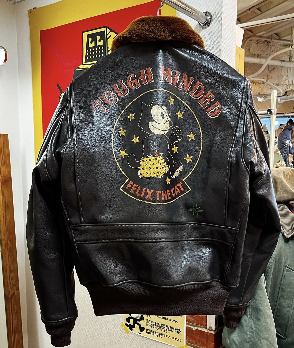 日单G1皮衣Felix真毛领飞行员皮夹克 山羊皮复古男女军事风短外套