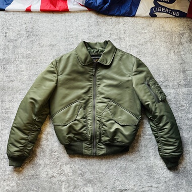 草绿CWU-36P秋冬棉服飞行服夹克 风琴背扩军事风外套纯色男女棉衣