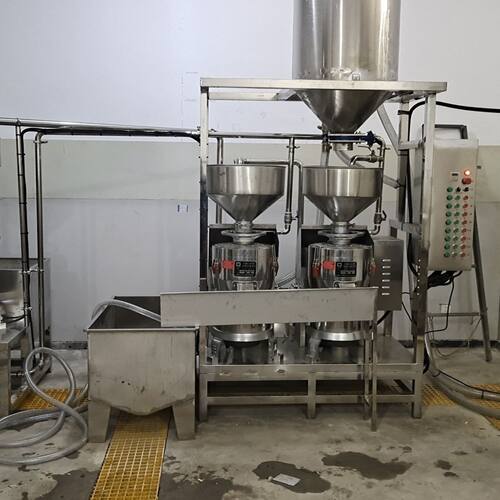 全自动三连磨浆机 三联磨浆机组 泥沙分离大型豆制品工具