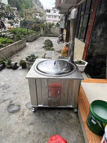 新款304加厚不锈钢移动柴火灶土灶农村大锅做饭户外活动几餐灶台