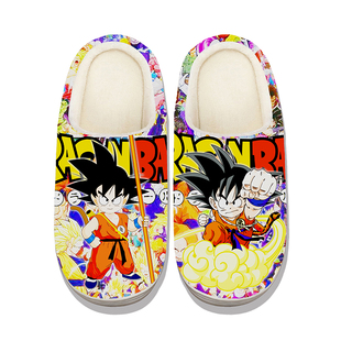 可定制AnimeSlippers2 日漫周边男女童秋冬特大码 动漫棉拖鞋 二次元