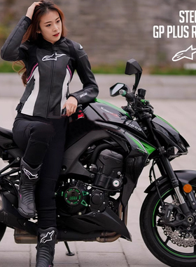 A星alpinestars女士皮衣摩托车骑行服机车牛皮夹克GP PLUS R V3