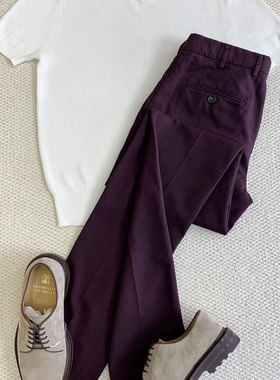 聚鹏名品Andre Maurice白色海鸥领短袖男士夏季百搭显瘦老钱风