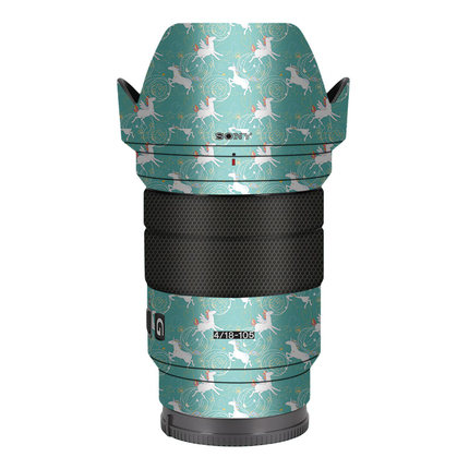 漫步驴适用于索尼E PZ 18-105mm F4镜头保护贴膜贴纸卡通贴皮3M