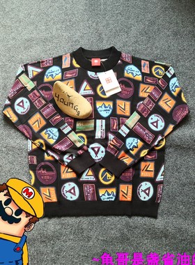 中国李宁 时装周走秀 男女中性款运动套头衫潮流迷彩卫衣 AMBP014