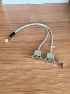 现货实拍速发 研祥工控机原装双口后置usb口带挡板 二口U口扩展线