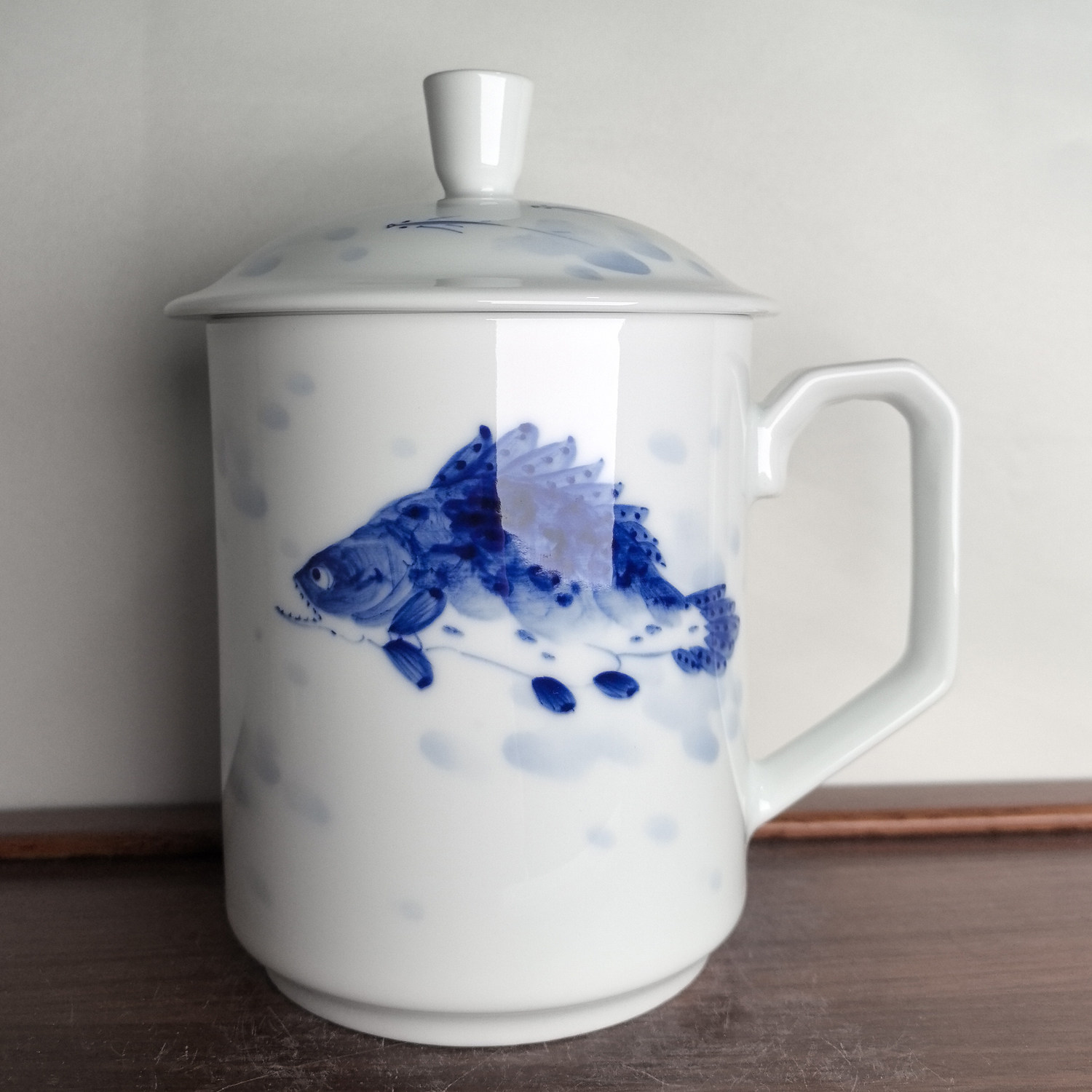 景德镇手绘青花瓷釉下彩陶瓷茶杯