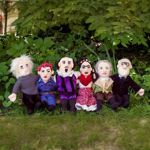 名人作家爱因斯坦弗里达玩偶公仔