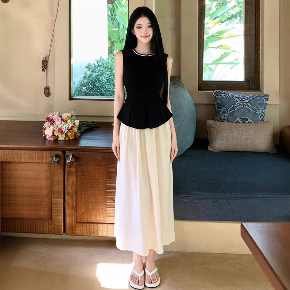 高级感御姐风时尚套装女2026夏新款气质减龄上衣显瘦半身裙两件套