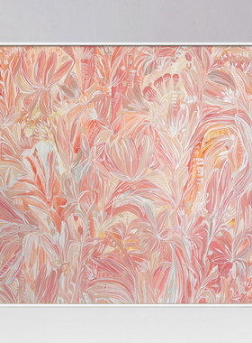 AOCA 欧式玄关卧室装饰画抽象画花卉油画版画高级感艺术挂画 繁花