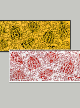 AOCA 草间弥生南瓜装饰画 日本抽象艺术画书房卧室挂画 无限南瓜