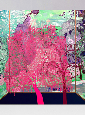 AOCA 高级感艺术家版画抽象风景装饰画别墅挂画壁画 无框画 景观