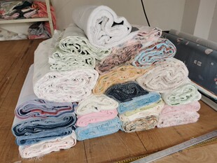 满 20 元包邮全棉双层纱刀口布宝宝A类床品被套面料