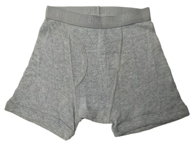 哟呼！crazy8 2-6岁男童瘦款浅灰全棉平脚内裤平角短裤