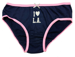 哟呼！PRIMARK*9-14岁女童深蓝色薄全棉三角短裤内裤6231115