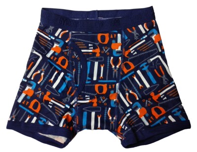 男童蓝色全棉平脚内裤