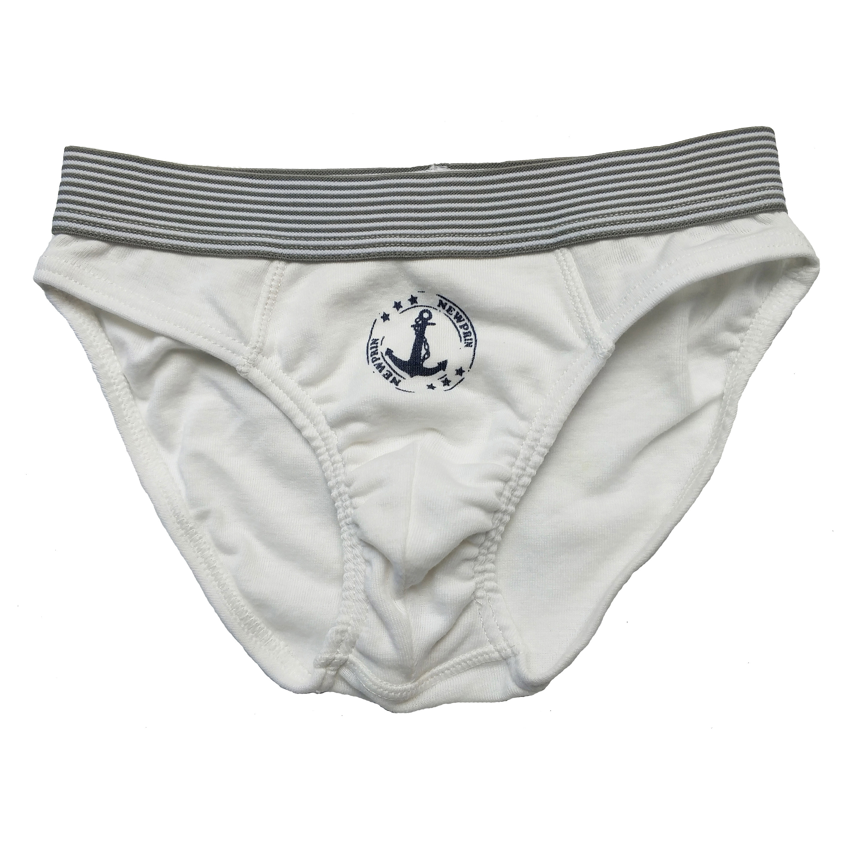 newprin 2-18岁男童中腰白色薄全棉三角短裤内裤