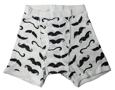 男童黑白全棉平脚内裤