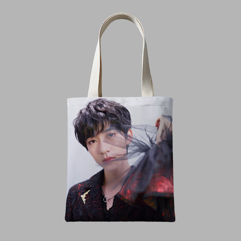 贺峻霖帆布包帆布袋同款周边来图a177男星小鲜肉定制男团偶像