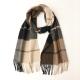 秋冬新款 围巾女士长流苏羊毛围脖 长款 情侣格子围巾冬季 保暖男士