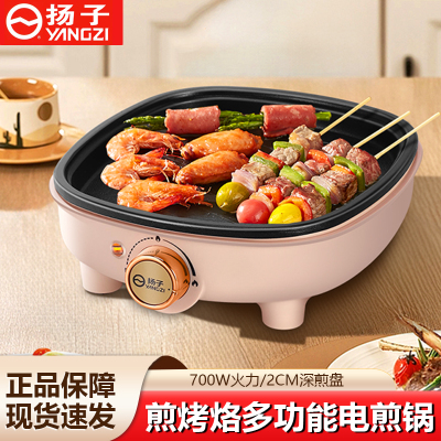 扬子煎蛋锅家居煎烤盘家用多功能电煎锅煎烤机煎饼机煎牛肉煎烙锅