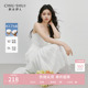 连衣裙白色吊带裙女装 女装 2025夏季 时尚 收腰减龄裙子 新款 气质时尚