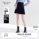 秋水伊人气质高腰小A短裙2026春季 女设计感不对称百褶半身裙 新款