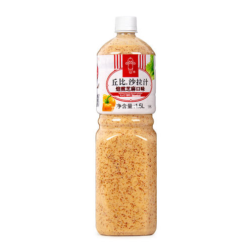 丘比沙拉酱焙煎芝麻口味1.5L料理寿司材料沙拉酱拌面拌菜非厨师系