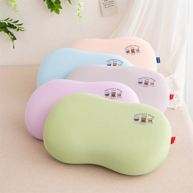 夏季凉感冰丝记忆棉卡通猫肚皮枕