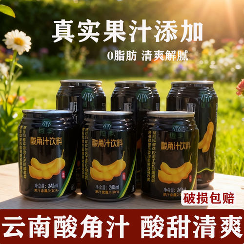 恒丰云南酸角汁果汁饮料罐装