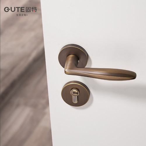 固特黄铜门锁室内卧室房门锁