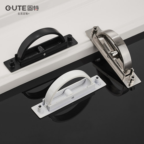 固特日式榻榻米暗拉手黑色内嵌式