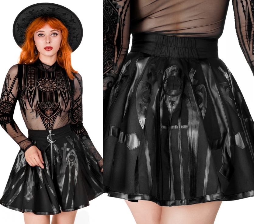 RESTYLE暗黑哥特亚文化半身裙