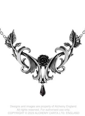 英国A牌暗黑哥特巴洛克玫瑰项链