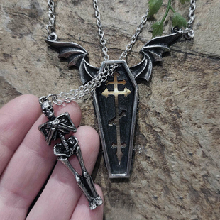 Alchemy英国A牌P970 Undying Homage不灭的敬仰哥特暗黑棺材项链