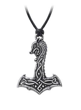 Alchemy Gothic P910 DRAKKAR HAMMER凯尔特龙头维京风格锤子项链