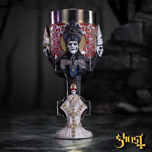 NS Nemesis Now Ghost乐队哥特教皇幽灵献祭极-端树脂圣酒杯暗黑