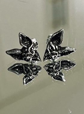 英国Alchemy Gothic E457 CAUCHEMAR噩梦复古哥特蝙蝠摇滚耳钉